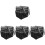 4Ud De Cosméticos Viaje Resistente Nylon Negro 3