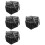 4Ud De Cosméticos Viaje Resistente Nylon Negro 8