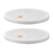 4Ud Tapas Reutilizables Blancas Para Conservación De Hogar