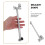 Extensor De Ducha Montaje Pared Acero Plata 8