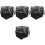 4Ud De Cosméticos Viaje Resistente Nylon Negro 4
