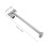 Extensor De Ducha Montaje Pared Acero Plata 2