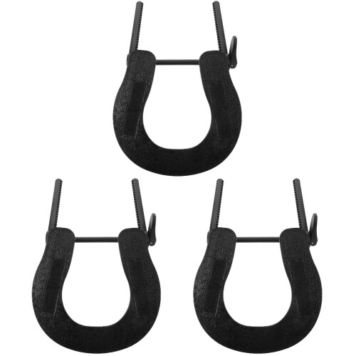 3Ud Reposacabezas Masaje Plástico Negro Práctico Para 2