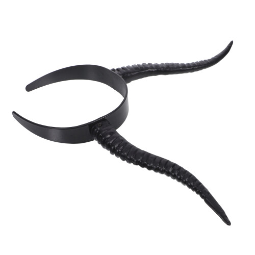 5Ud Cuernos Plástico Negro Cosplay Accesorios Para Casa