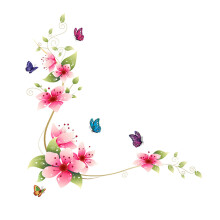 3Ud Decoración Pared Flores Multicolor Para Niños PVC Impermeable