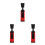 3Pièces Kit Réparation Carrelage Sol Bois Rouge 4