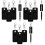 12Ud Para Bolígrafo PU Negro Protector Y Práctico Para Cordón 3