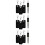 12Ud Para Bolígrafo PU Negro Protector Y Práctico Para Cordón 8