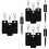 12Ud Para Bolígrafo PU Negro Protector Y Práctico Para Cordón 6