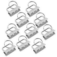 40Pièces Matériel Porte-Clés Métal Argenté Anneau Kit Pour Fans De DIY
