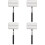 4Pièces Raclette Nettoyage Auto Plastique Multi-Couleur Durable 7