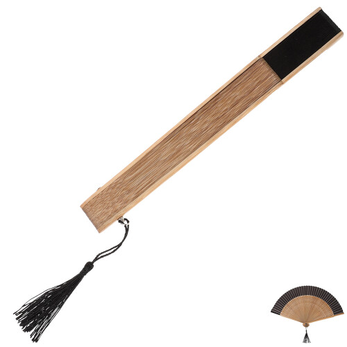 2Pièces Éventails Décoratifs En Bambou Pour Performance Et Été 1