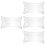 4Pièces Coussin Gonflable Transparent Réglable En PVC Pour Camping 8