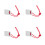 4Pièces Grattoir Correction Peinture Auto Acier Titane Argent Durable 9