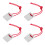 4Pièces Grattoir Correction Peinture Auto Acier Titane Argent Durable 7