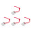 4Pièces Grattoir Correction Peinture Auto Acier Titane Argent Durable 10