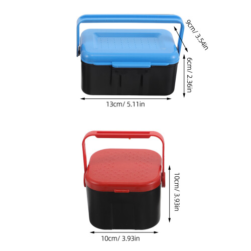 2Pièces Conteneur À Pour Portable Couleurs Variées 2