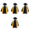 4Ensembles Ensemble Remise Toque Et Robe Coton Noir 5