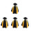4Ensembles Ensemble Remise Toque Et Robe Coton Noir 4