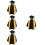 4Ensembles Ensemble Remise Toque Et Robe Coton Noir 9