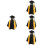 4Ensembles Ensemble Remise Toque Et Robe Coton Noir 8
