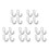 20Pièces Patte De Argent En Aluminium Pour Course 8