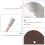 82Pièces Accessoires Coupe Pour Meuleuse Perceuse Disques Argentés 7