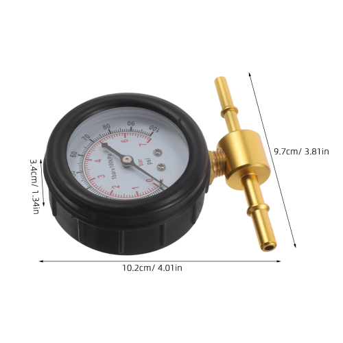 1Ensemble Manomètre Pression Carburant Auto Kit Testeur Alliage Cuivre 2