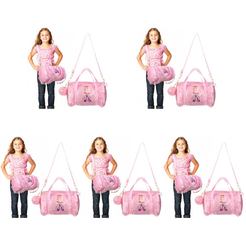 5Pièces De Danse Pour Filles Rose À Double Bandoulière 1