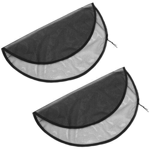8Pièces Filet De Protection Seau Pluie Noir Polyester Portable 2