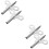 4Pièces En Acier Argenté Accessoires Réparation Faciles 8