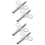 4Pièces En Acier Argenté Accessoires Réparation Faciles 7