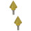 2Pcs Golden Diamond Drill Bits for Tile Chamfering and Hole Drilling 9