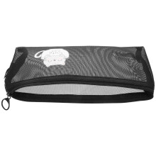 2Pcs Black Mesh Pencil Pouch Nylon Pen Bag for Office Student Supplies