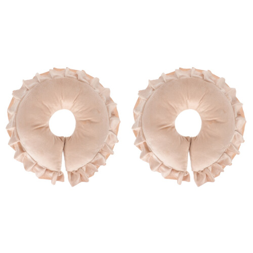 2 Pcs Head And Neck Pillow Spa Support Pillow Cotton 1