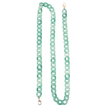 3Pcs Fashionable Green Acrylic Purse Chain Portable Bag Decoration