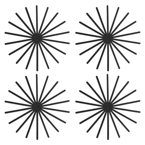 4000Pcs Elegant Black Straight Cocktail and Coffee Stirrer