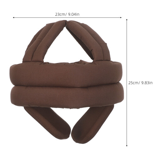 Coffee Cotton Senior Head Safety Hat Adjustable Protection Cap 1