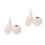 6Pcs Beige Ceramic Flower Vases Simple Style Ornament 4