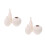 6Pcs Beige Ceramic Flower Vases Simple Style Ornament 8