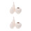 6Pcs Beige Ceramic Flower Vases Simple Style Ornament 7