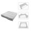 2 Pieces Garden Pool Canopy Cover Drawstring Water Proof Child 10