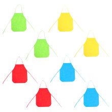 16Pcs Waterproof Kids Painting Aprons Assorted Color Adjustable Smocks