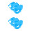4Pcs Durable ABS Pigeon Fixed Holder Easy Install -Blue Rack 7