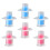 24Pcs Cake Corer Plunger Set Lightweight Plastic Fillers 1