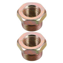 6Pcs Transfer Adapter Brass Gas Refill Valve Connector Gold