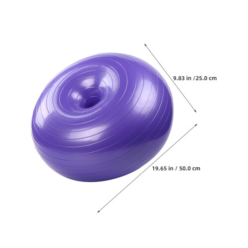 2 Pack Yoga Ball Exercise Equipment For Home Donuts Shaped Office 2