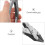 Pinces Bec Fin Métal Argent Multiusage 8