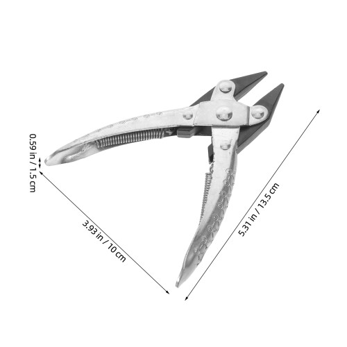 Pinces Bec Fin Métal Argent Multiusage 2