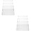 Multi-Tier Acrylic Beverage Display Rack With Tiers 2pcs 8